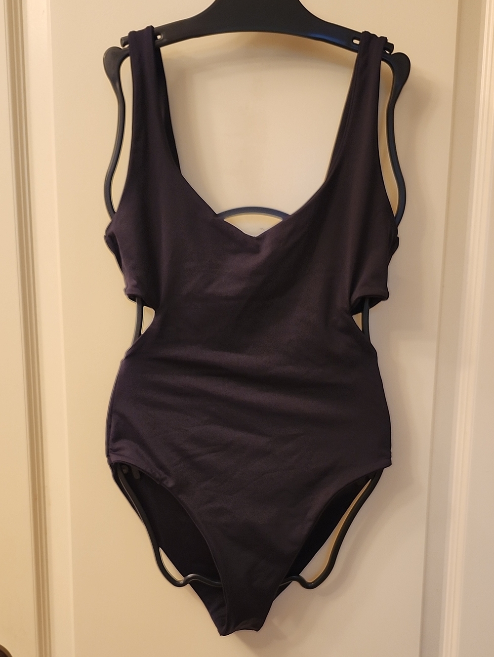 Volcom Women's One-Piece Swimsuit in Black, XS with Side Cut-Outs